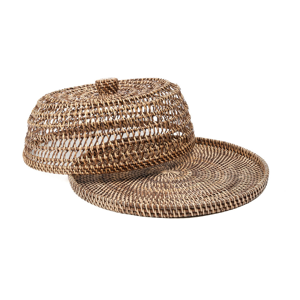Colonial Food Cover Rattan - Natural Brown - D 37 CM
