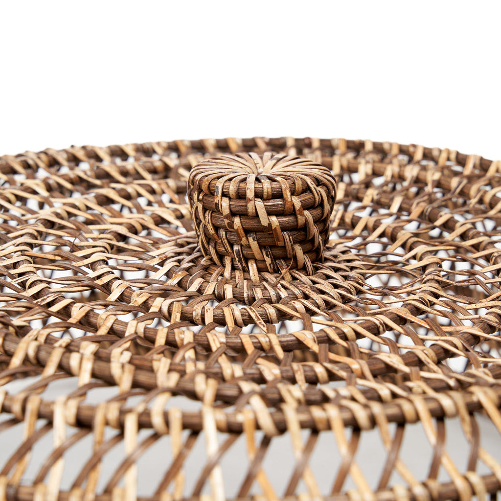 Colonial Food Cover Rattan - Natural Brown - D 37 CM