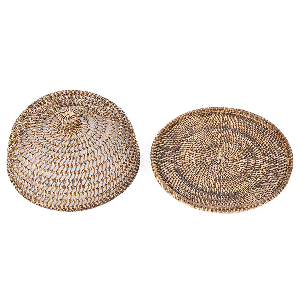 Colonial Food Cover Rattan - Natural Brown - D 37 CM