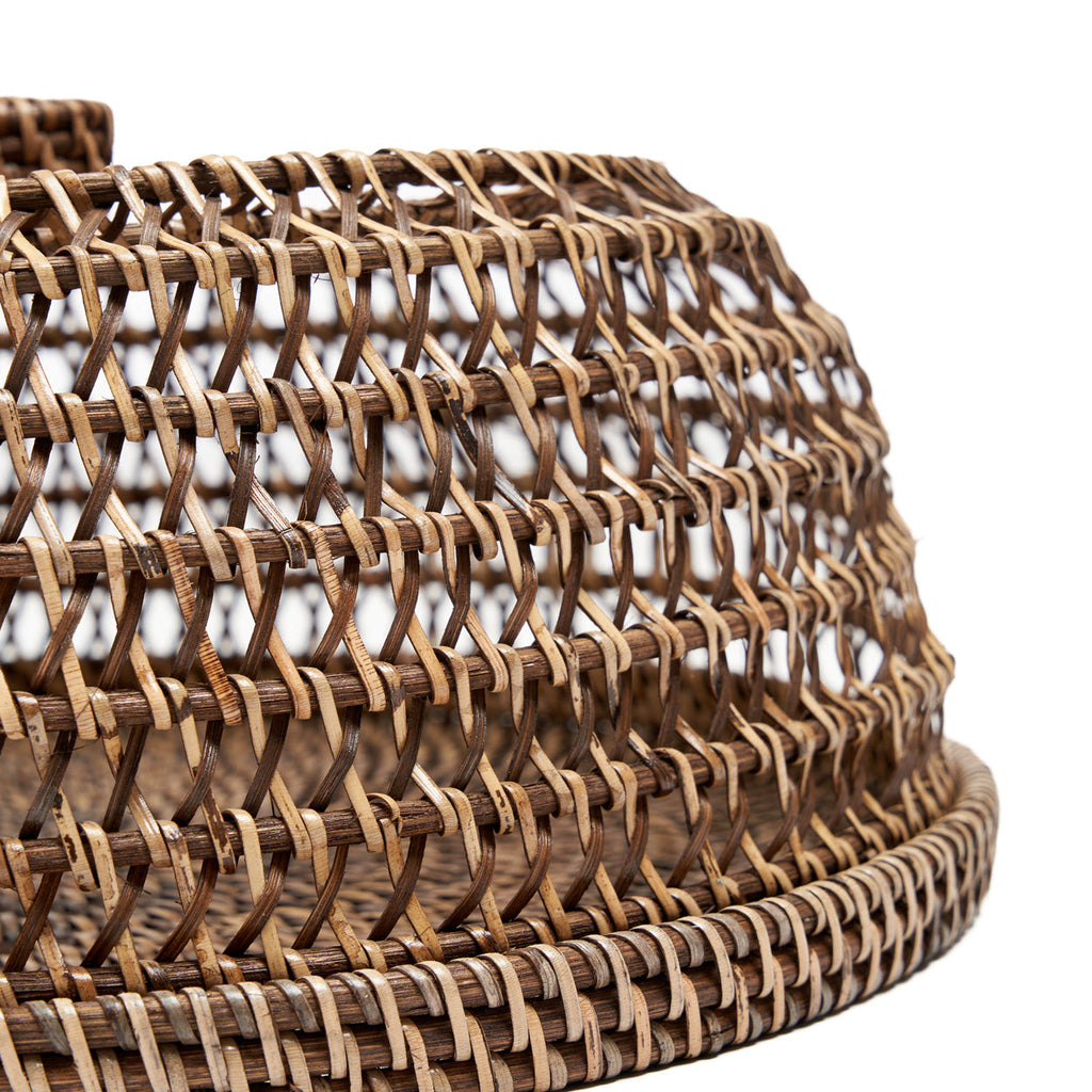 Colonial Food Cover Rattan - Natural Brown - D 27 CM