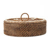 Colonial Compartment Basket, Rattan - Natural Brown