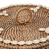 Colonial Compartment Basket, Rattan - Natural Brown