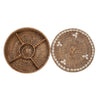 Colonial Compartment Basket, Rattan - Natural Brown