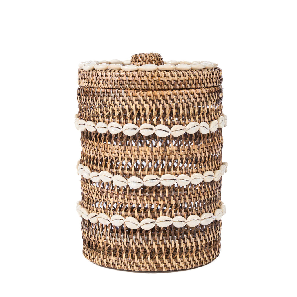 Colonial Storage Bin, Shell - Natural Brown