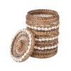 Colonial Shell Storage Bin - Natural Brown