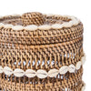 Colonial Shell Storage Bin - Natural Brown