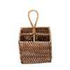 Colonial Cutlery Caddy N°4, Rattan - Natural Brown