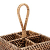 Colonial Cutlery Caddy N°4, Rattan - Natural Brown