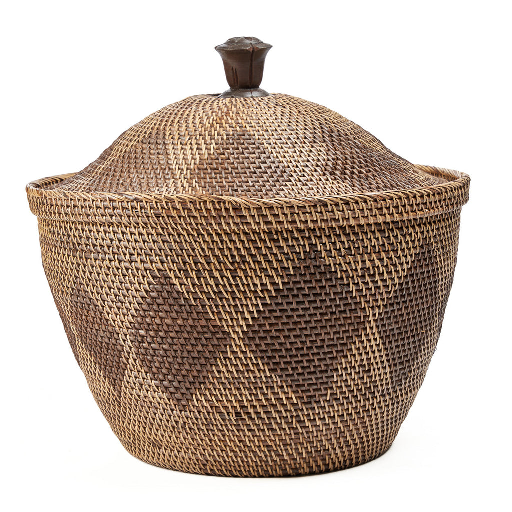 The Storage Crown Basket Colonial  - Natural Brown, Ø 55, H 52 CM