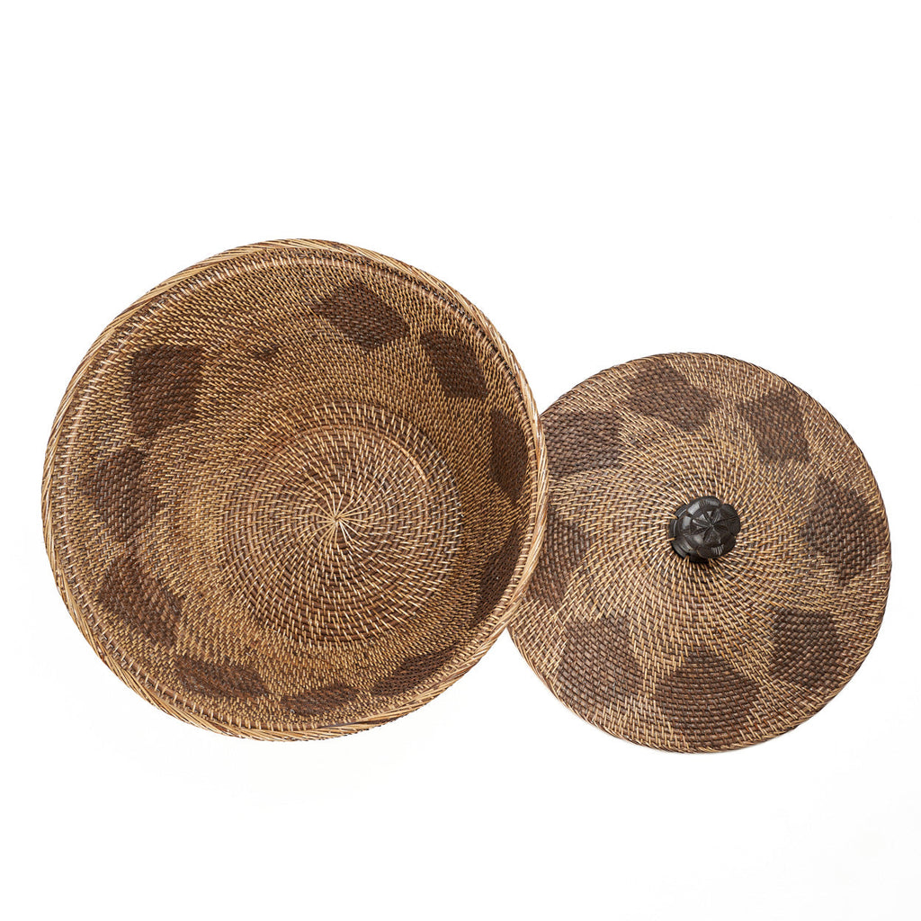 The Storage Crown Basket Colonial  - Natural Brown, Ø 55, H 52 CM