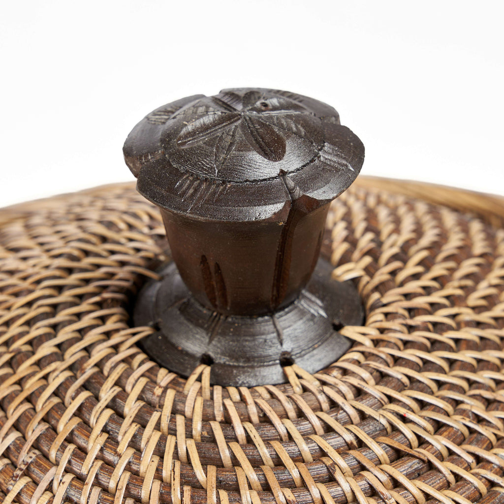 Colonial Basket, Storage Crown - Natural Brown, Ø 55, H 52 CM