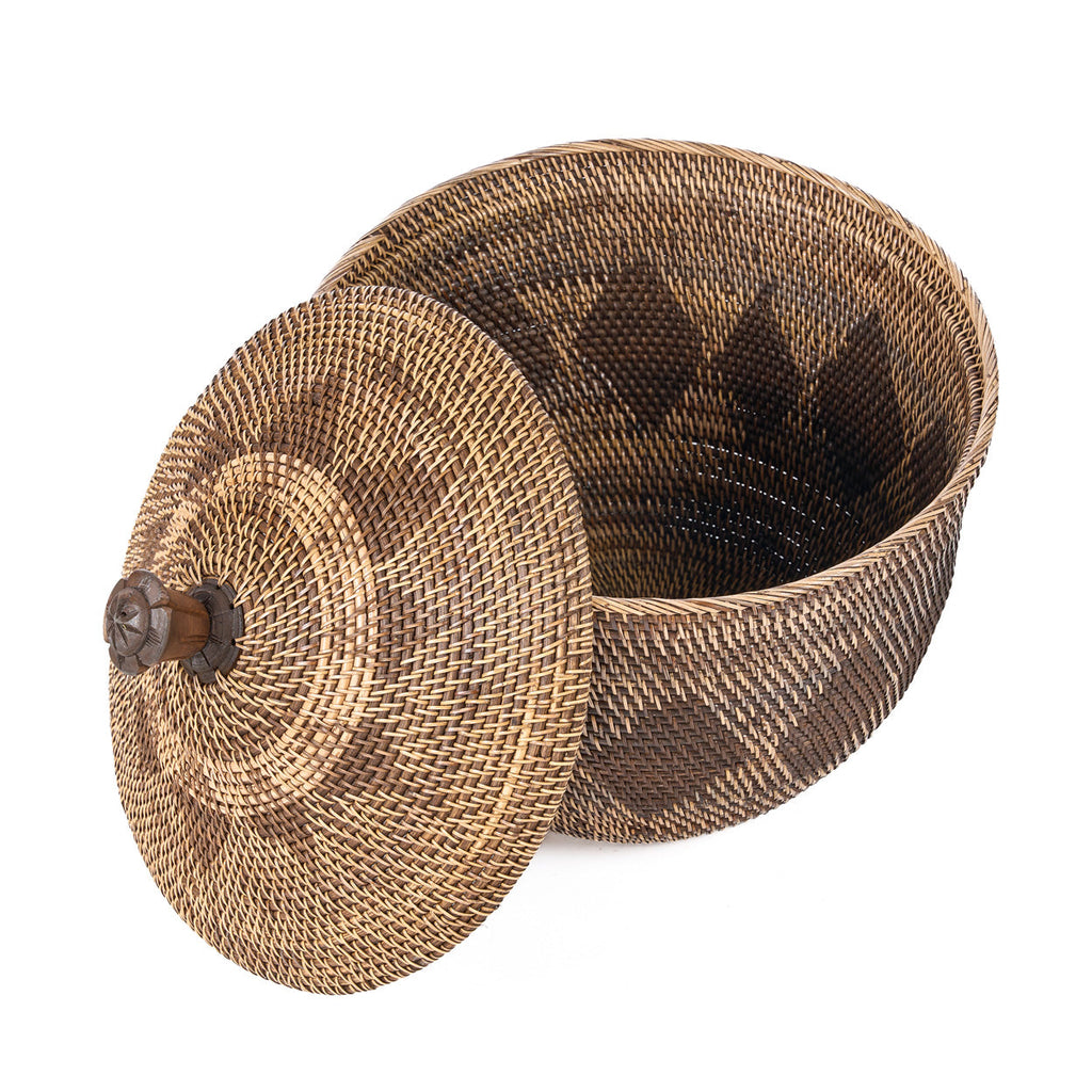 The Storage Crown Basket Colonial  - Natural Brown, Ø 55, H 52 CM