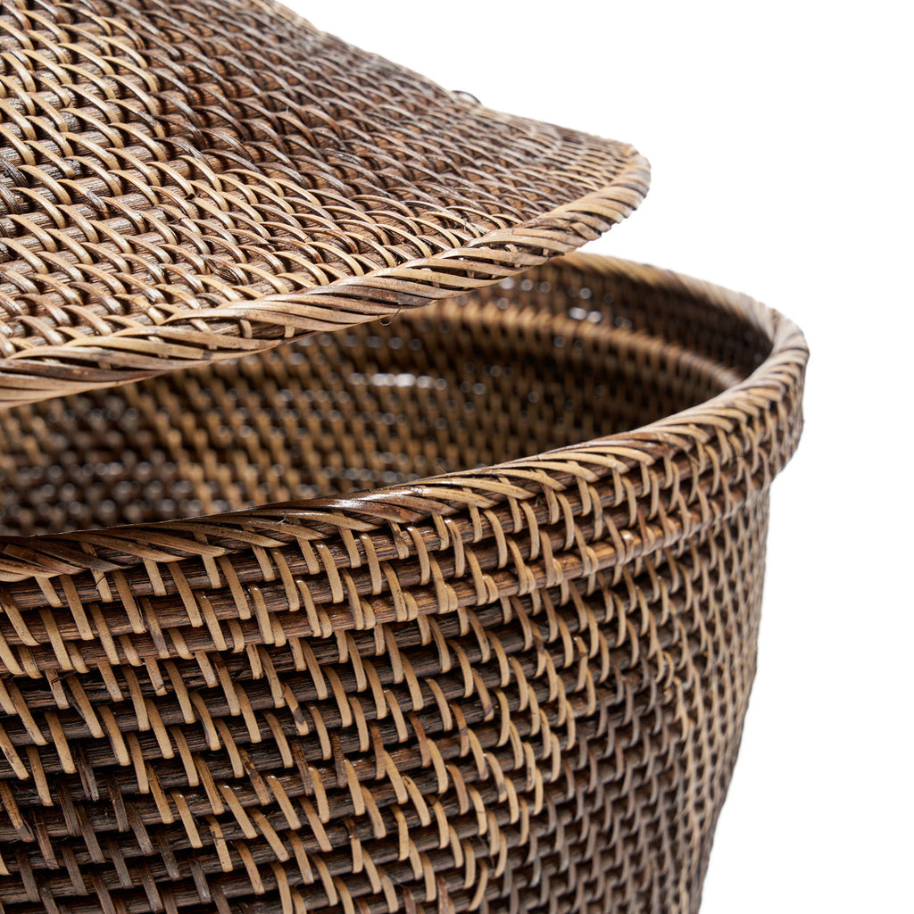 The Storage Crown Basket Colonial  - Natural Brown, Ø 55, H 52 CM