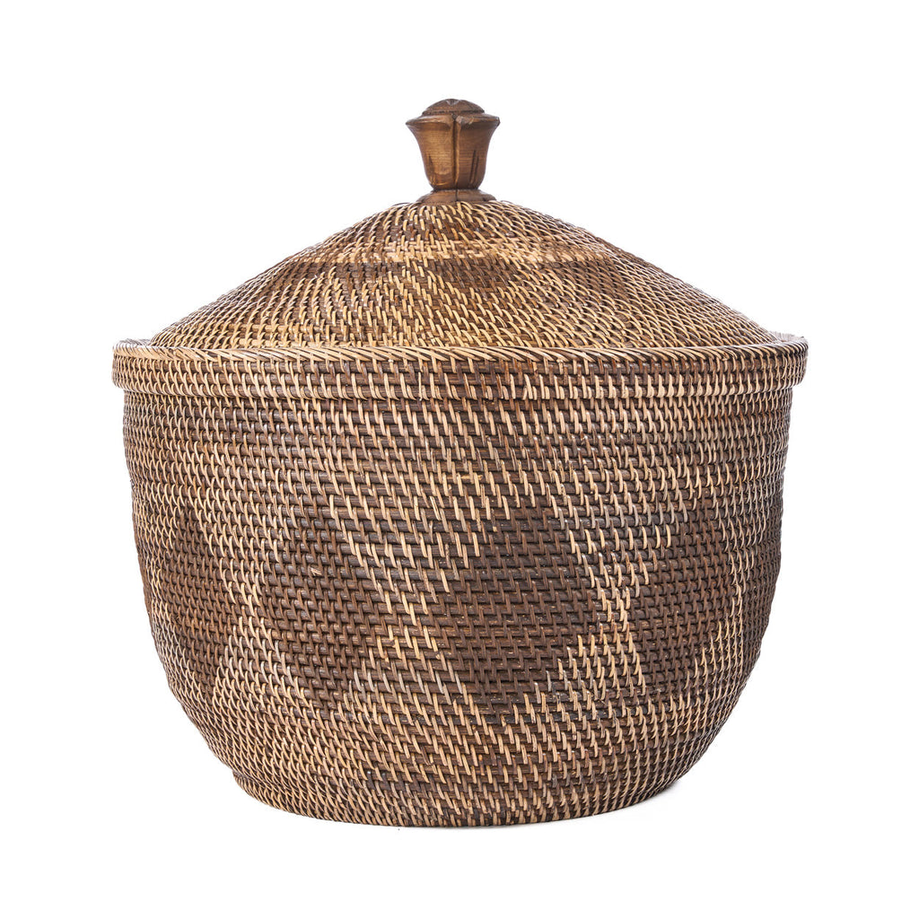 The Storage Crown Basket Colonial  - Natural Brown, Ø 55, H 52 CM