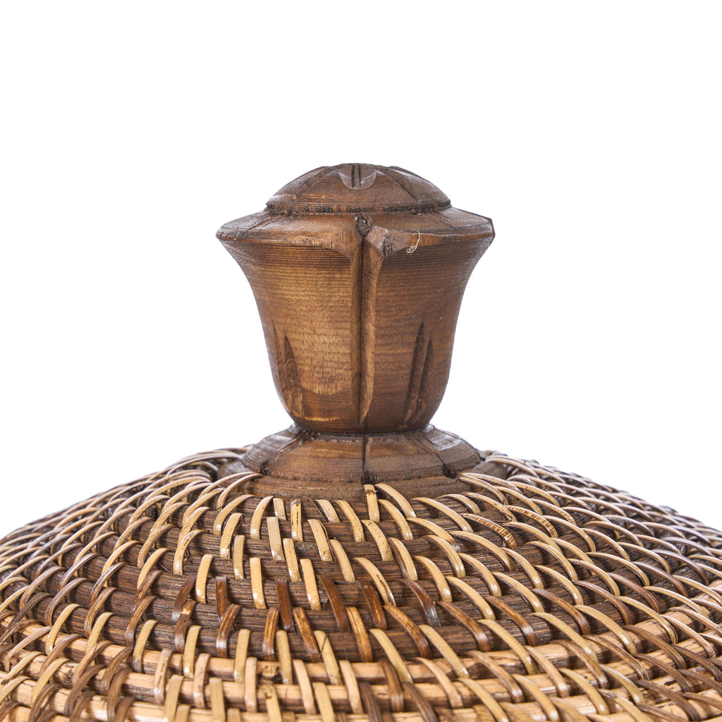 Colonial Basket, Storage Crown - Natural Brown, Ø 55, H 52 CM