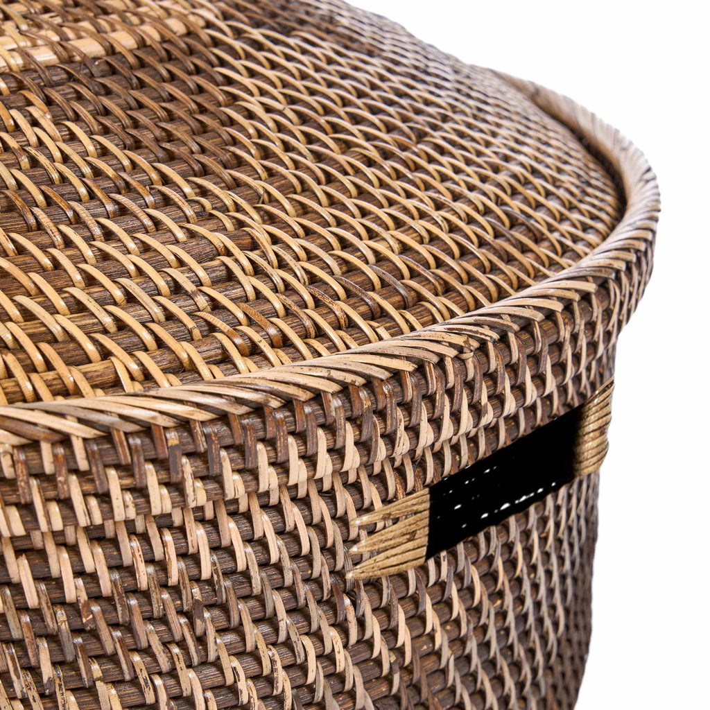 Colonial Basket, Storage Crown - Natural Brown, Ø 55, H 52 CM