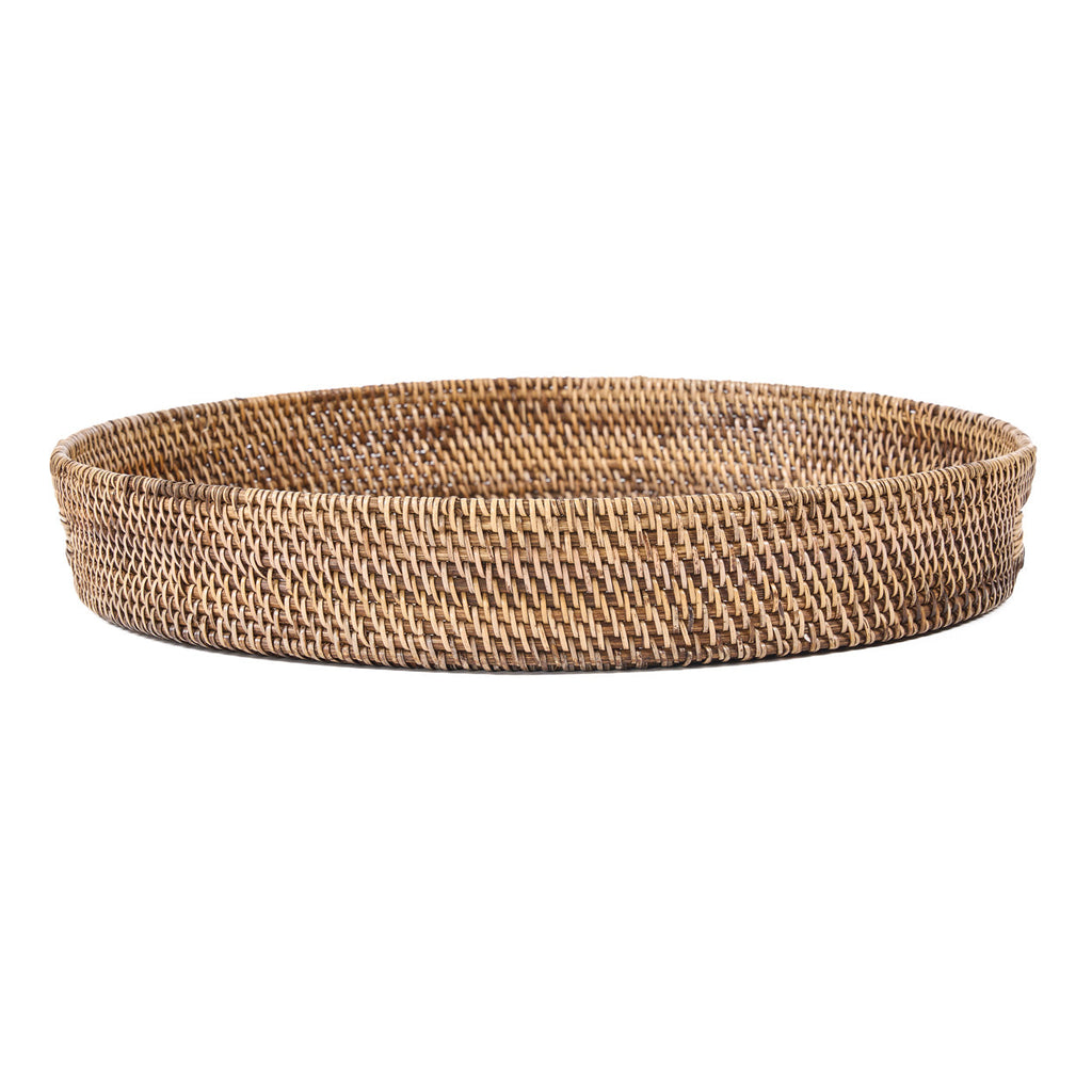 Colonial Carry-All Tray - Natural Brown - D 51, H 8 CM