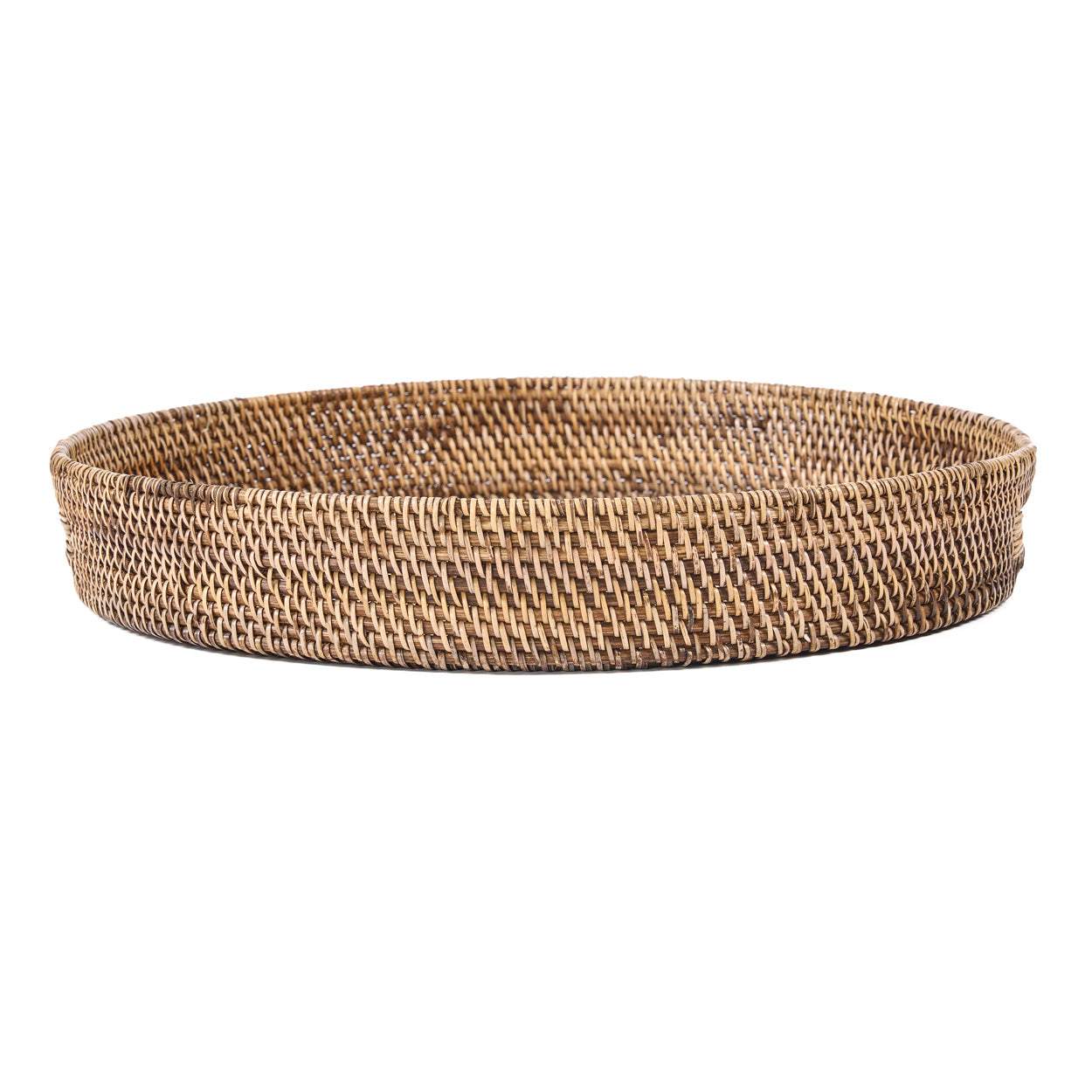 Colonial Carry-All Tray - Natural Brown - D 51, H 8 CM