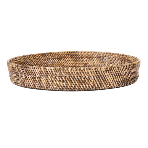 Colonial Carry-All Tray - Natural Brown - D 51, H 8 CM