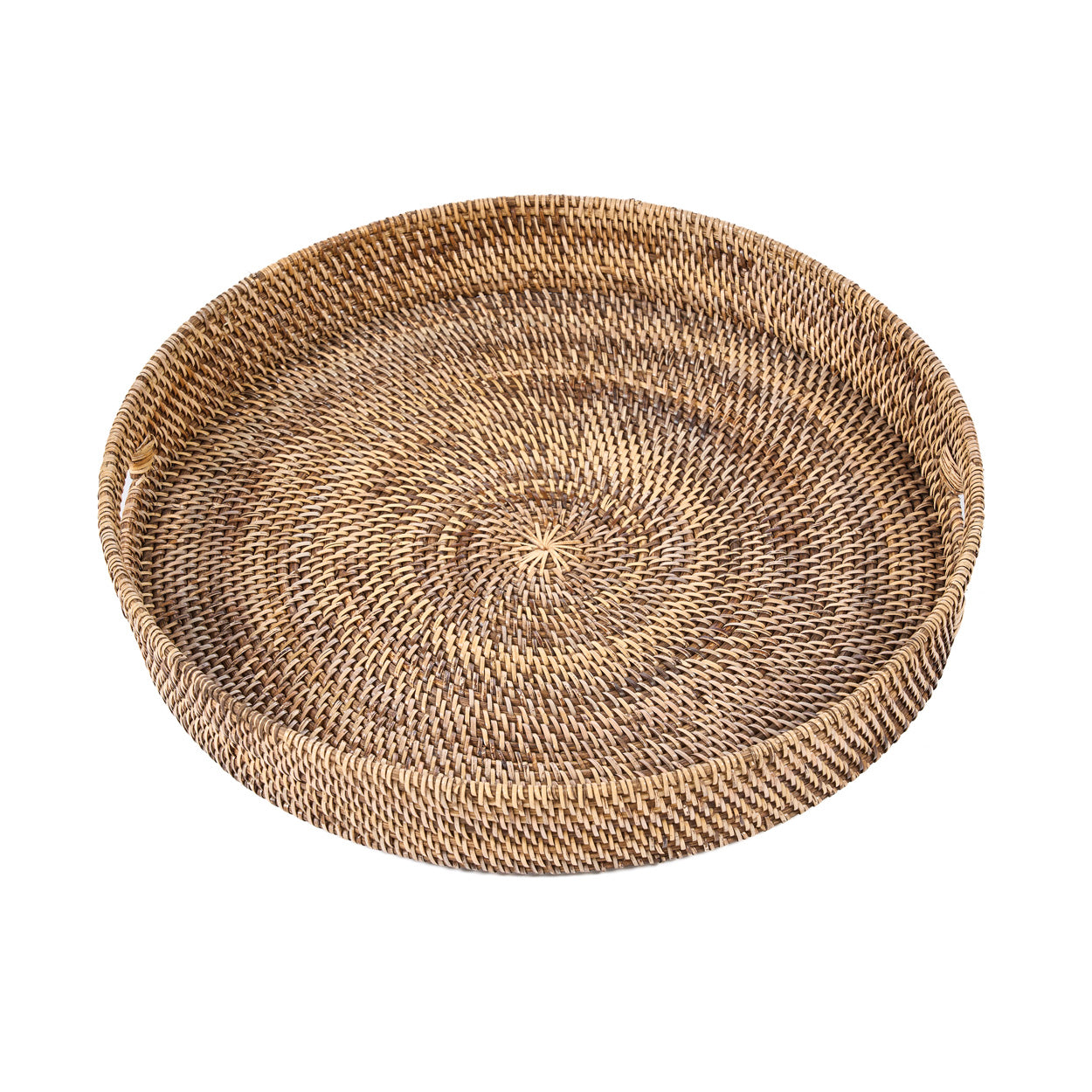 Colonial Carry-All Tray - Natural Brown - D 51, H 8 CM