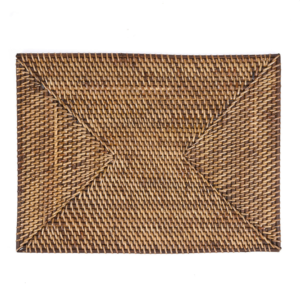 Colonial Placemat Rectangular - Natural Brown