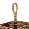 Colonial Cutlery Caddy N°2 Rattan- Natural Brown