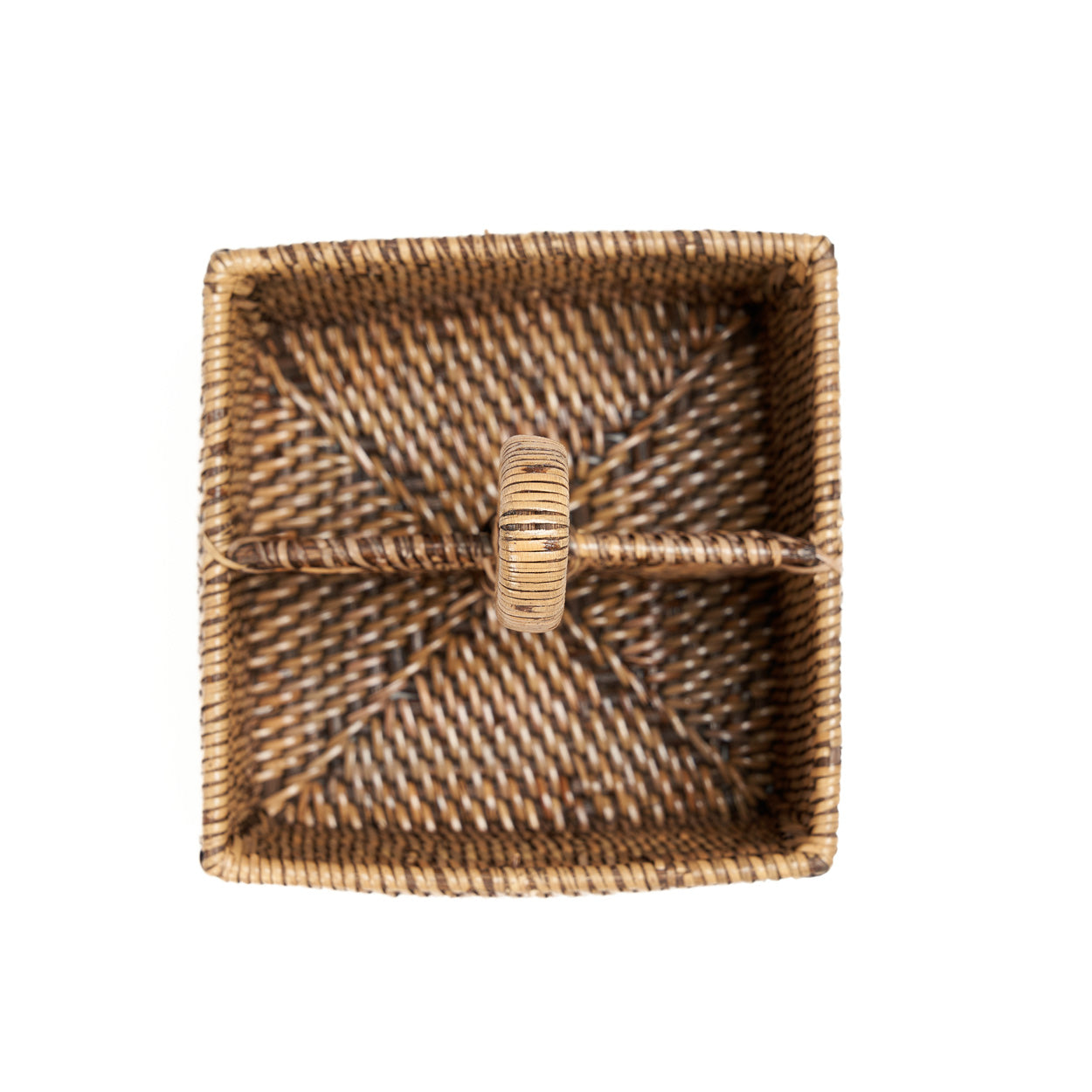Colonial Cutlery Caddy N°2 Rattan- Natural Brown
