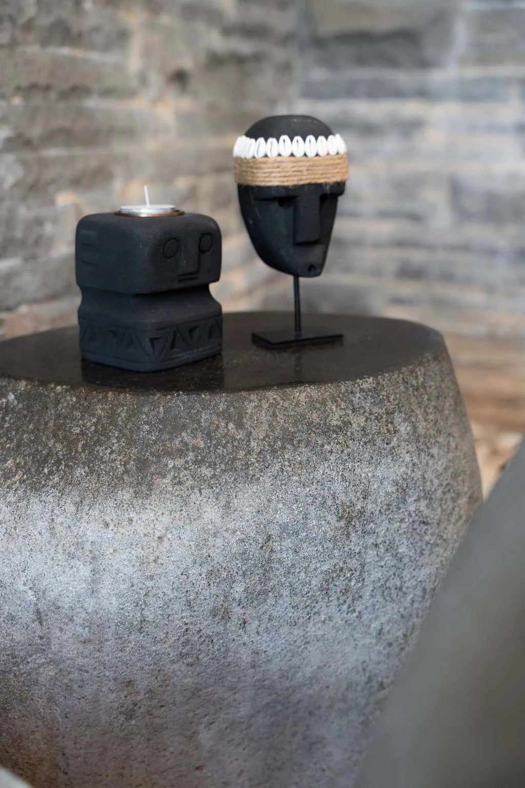 The Sumba Stone #35 on Stand, H 16 cm