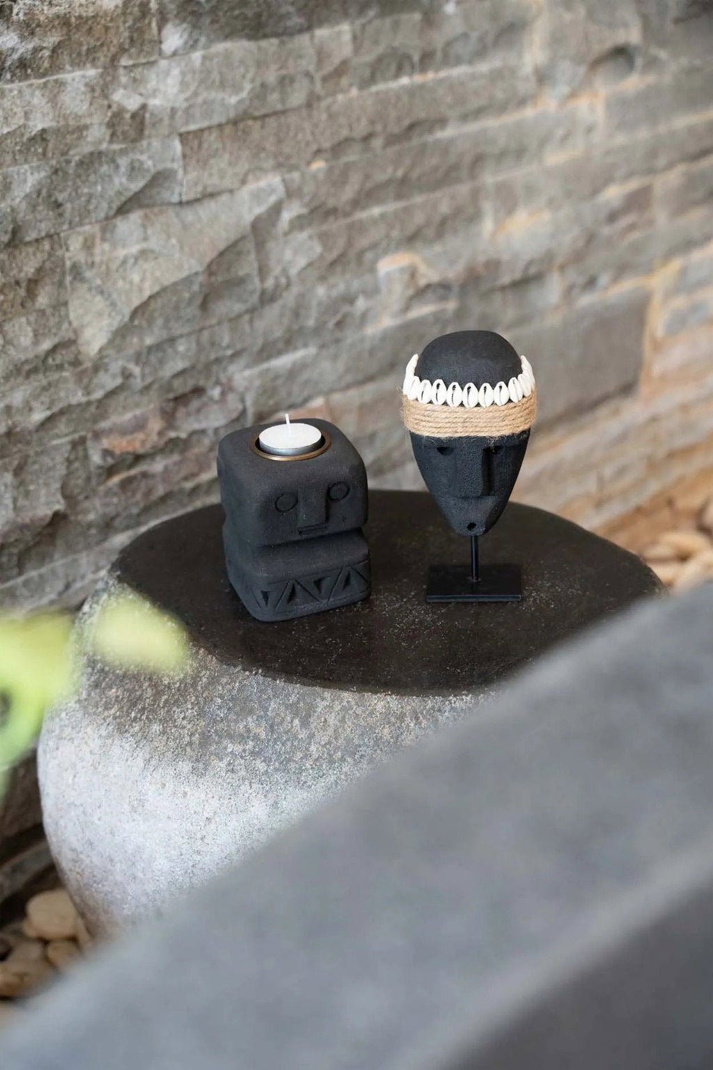 The Sumba Stone #35 on Stand, H 16 cm