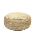 The Raffia Flores Pouffe - Natural, Ø 60 cm, H 35 cm