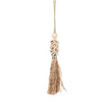 The Cowrie and Raffia Tassel - Natural, H 40 cm