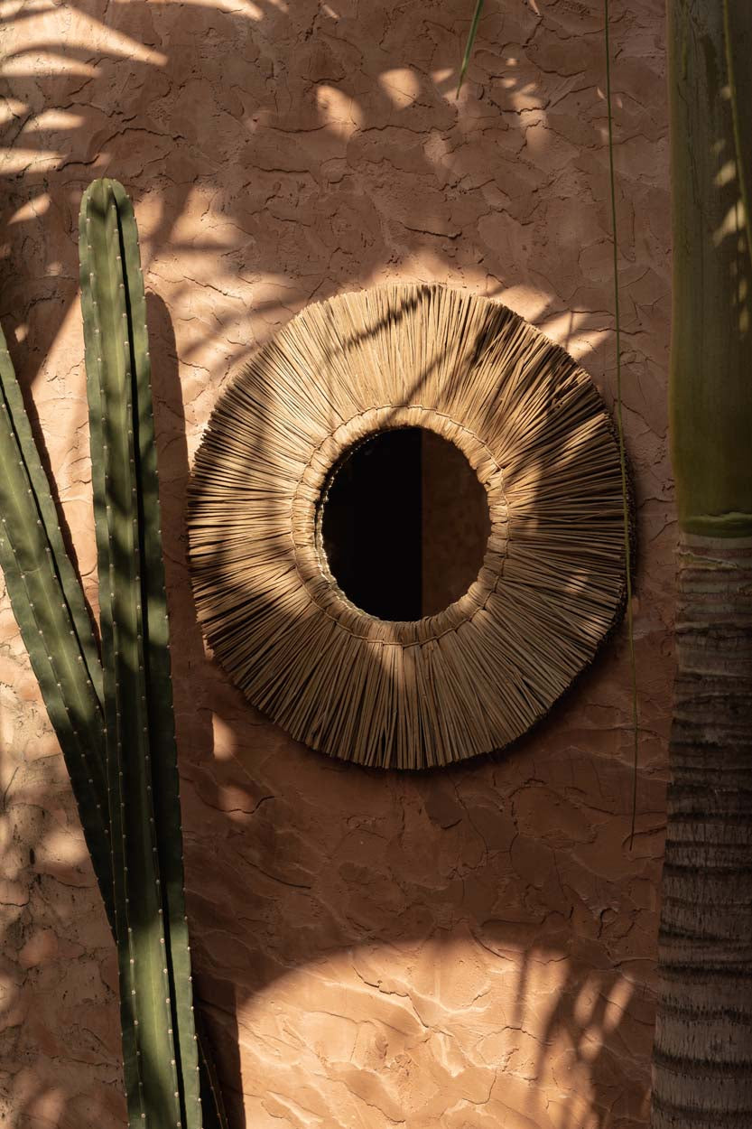 Alang Alang Mirror - Natural - Ø 50 cm