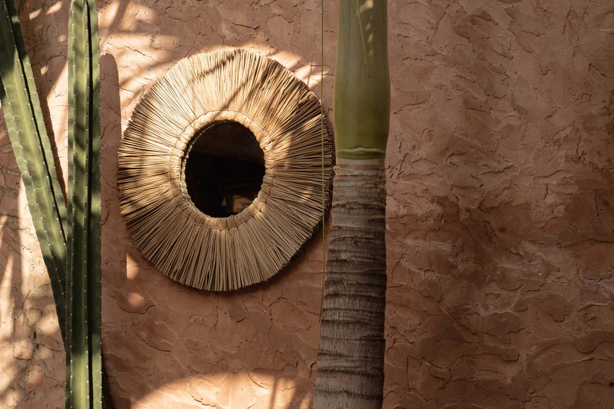 Alang Alang Mirror - Natural - Ø 50 cm