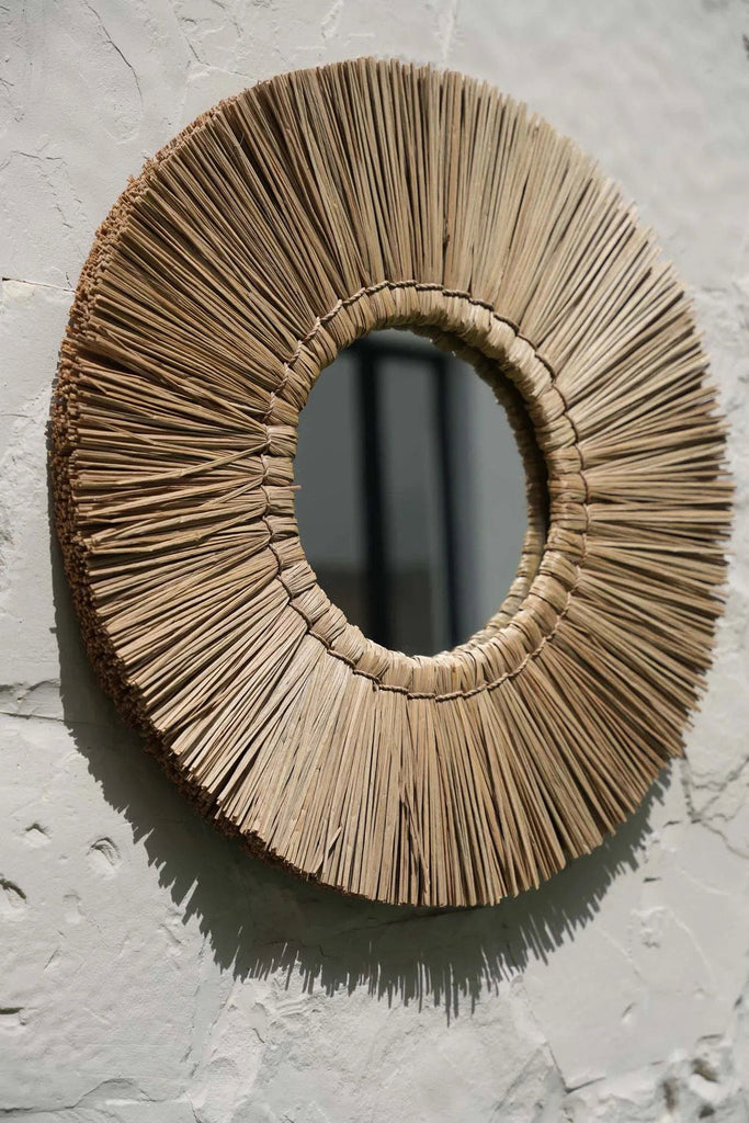 Alang Alang Mirror - Natural - Ø 45 cm