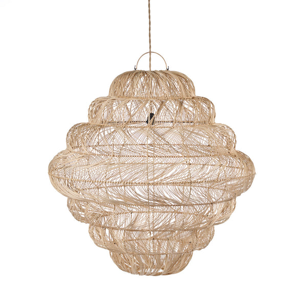 The Aurora Puff Pendant - Natural - XL, 102 x 102, H 102 CM