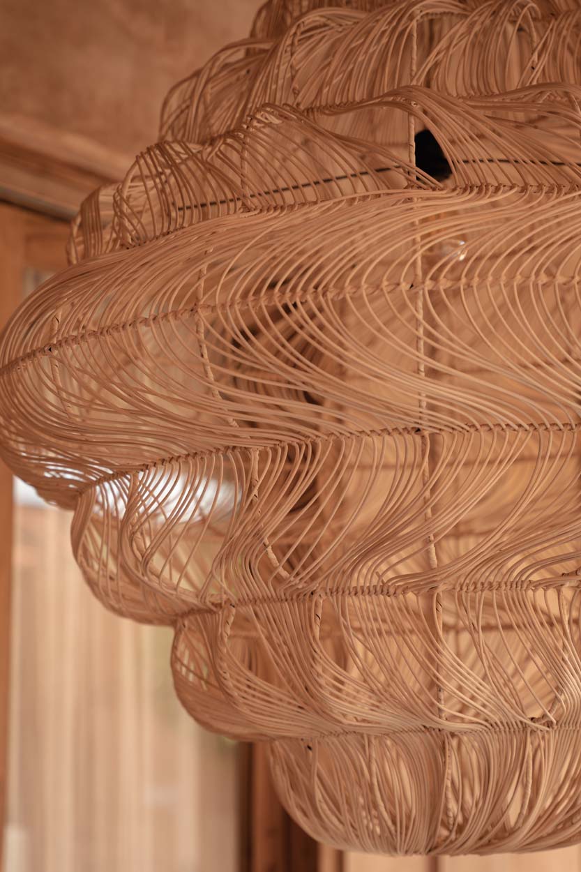 Aurora Puff Pendant - Natural - XL, 102 x 102, H 102 CM