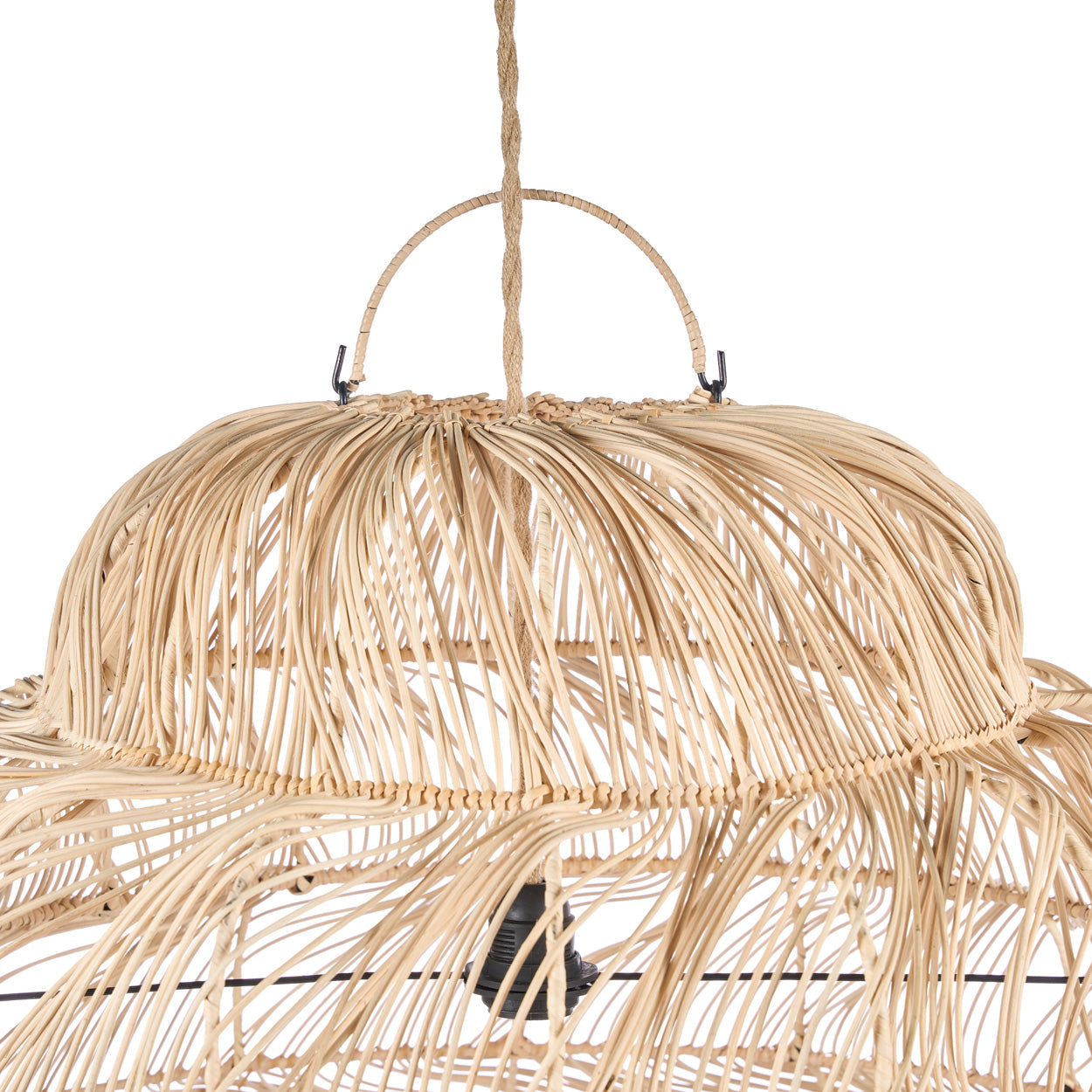 Aurora Puff Pendant - Natural - XL, 102 x 102, H 102 CM