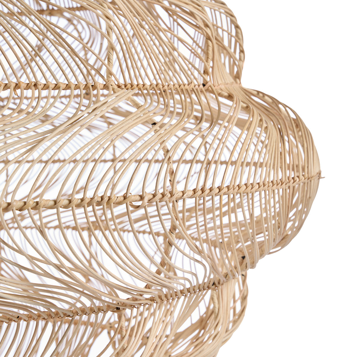 Aurora Puff Pendant - Natural - XL, 102 x 102, H 102 CM