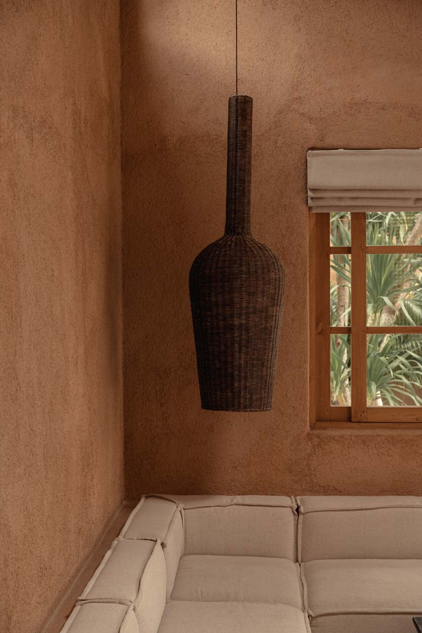 COLONIAL Pendant Amphora - Dark Walnut - XXL, 50 x 50, H 156 CM