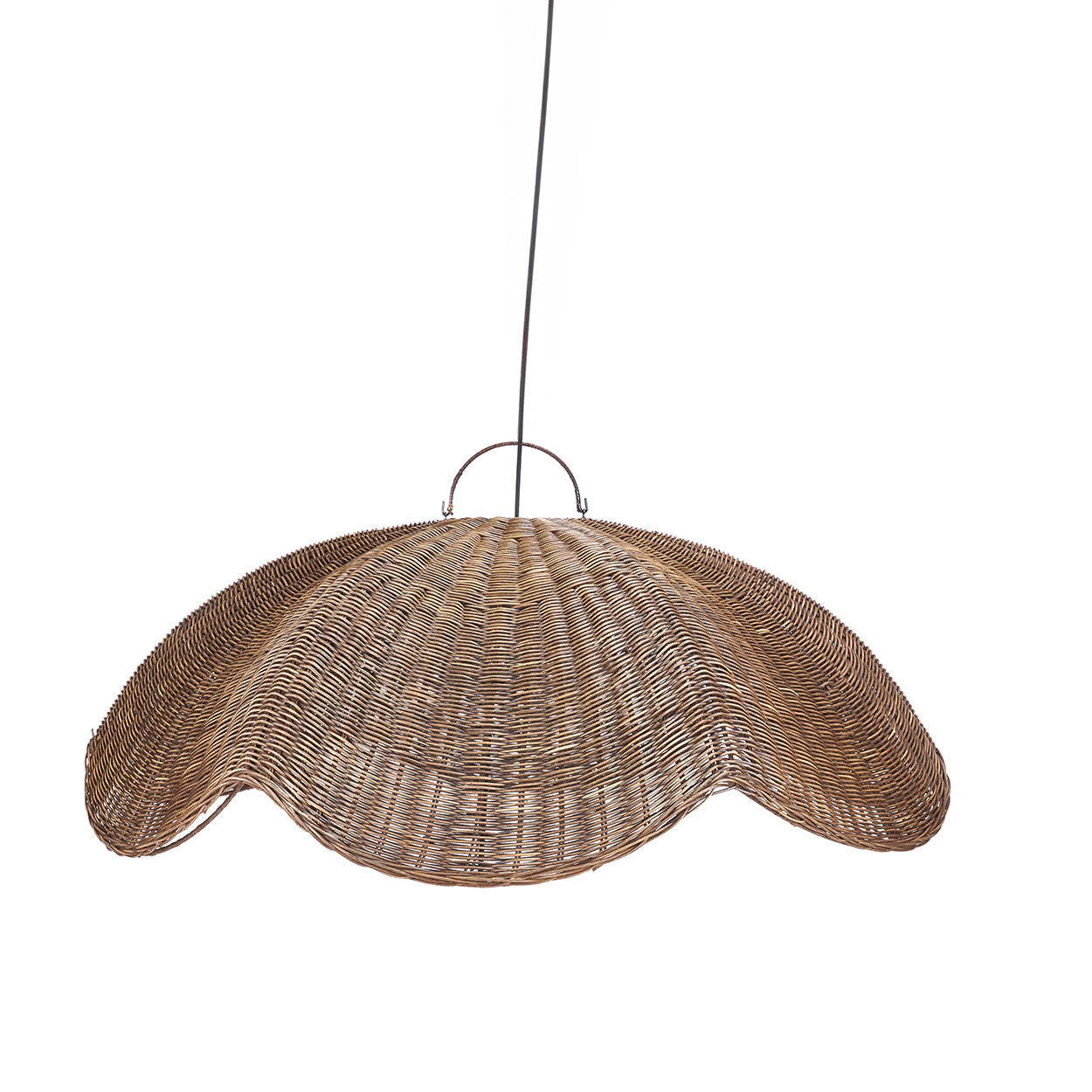 Colonial Pendant Wave - Dark Walnut - D 103 CM