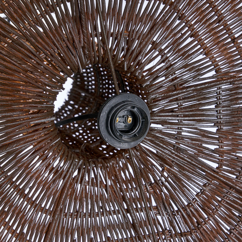 Colonial Pendant Dome - Dark Walnut - XL, 100 x 100, H 84 CM
