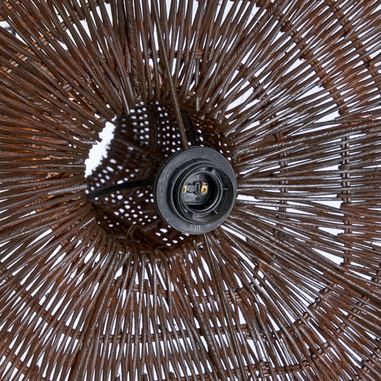 Colonial Pendant Dome - Dark Walnut - XL, 100 x 100, H 84 CM