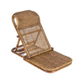 Colonial Floor Lounger Rattan - Dark Walnut