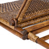 The Rattan Floor Lounger Colonial style - Dark Walnut