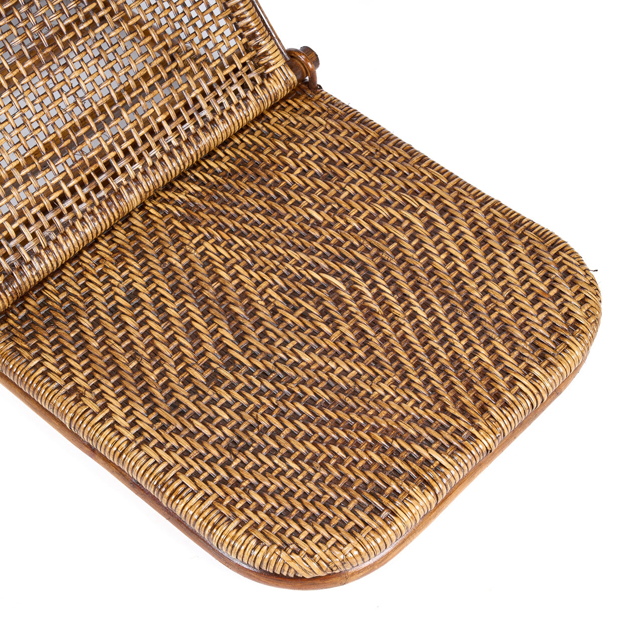 Colonial Floor Lounger Rattan - Dark Walnut