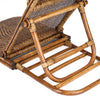 The Rattan Floor Lounger Colonial style - Dark Walnut