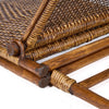 The Rattan Floor Lounger Colonial style - Dark Walnut