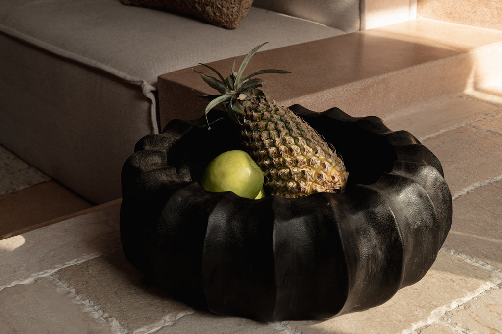 The Kuro Kabocha Bowl - Black, D 40 CM
