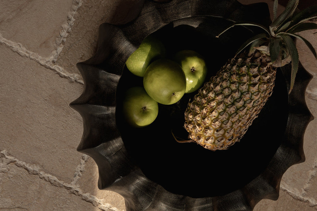 The Kuro Kabocha Bowl - Black, D 40 CM