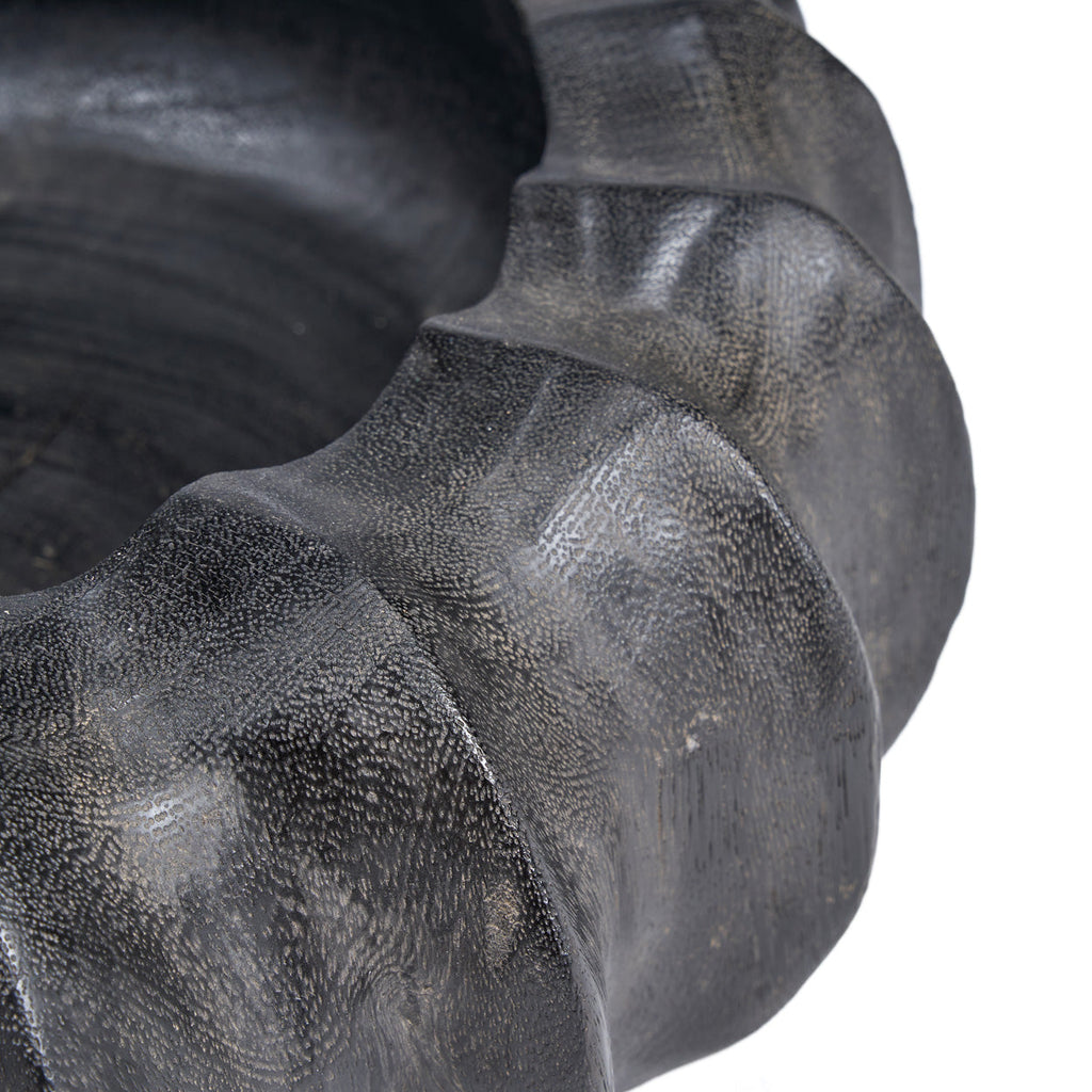 The Kuro Kabocha Bowl - Black, D 40 CM